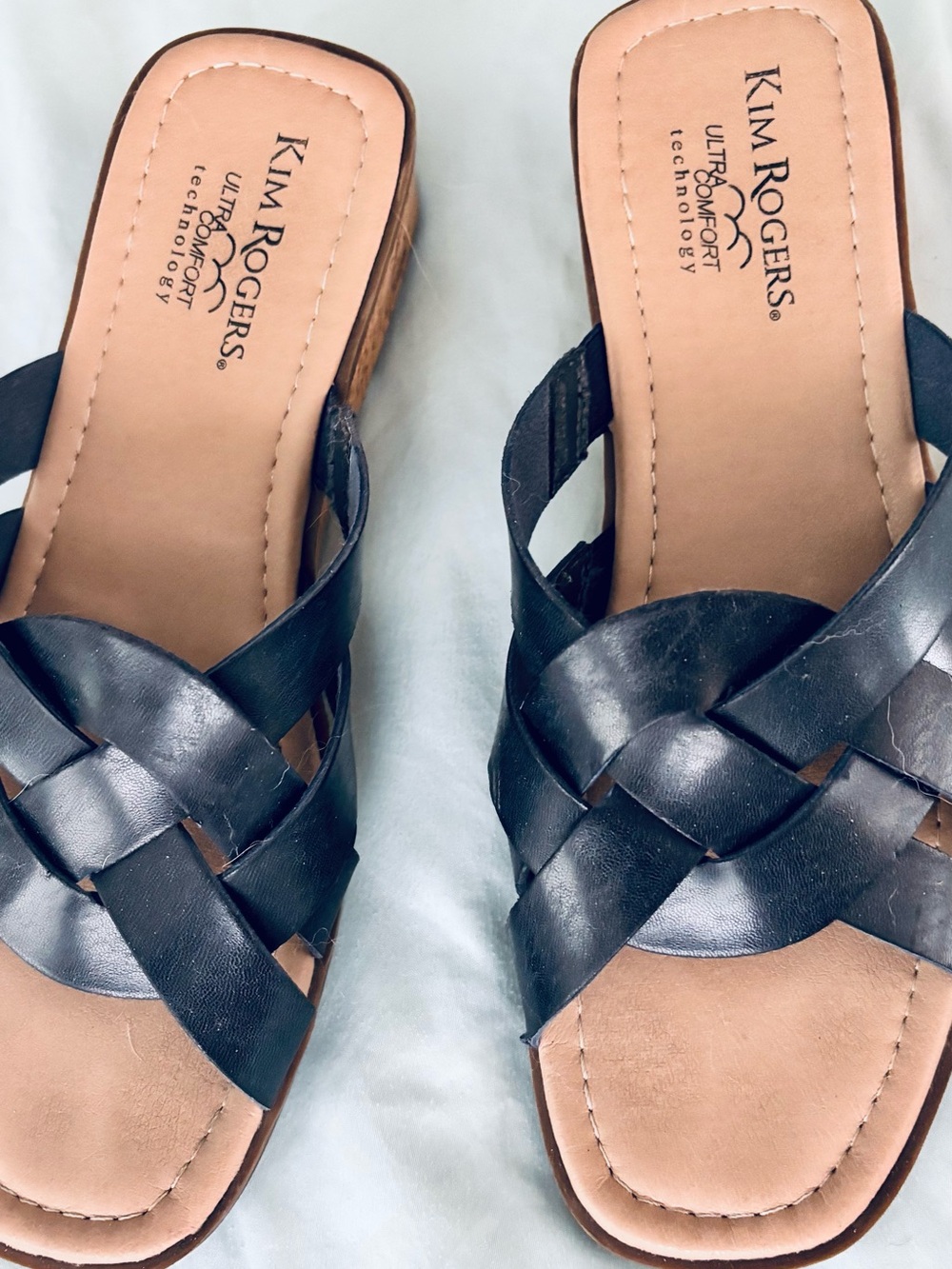 Kim Rogers Black Braided Slide Sandals - Picture 4 of 5